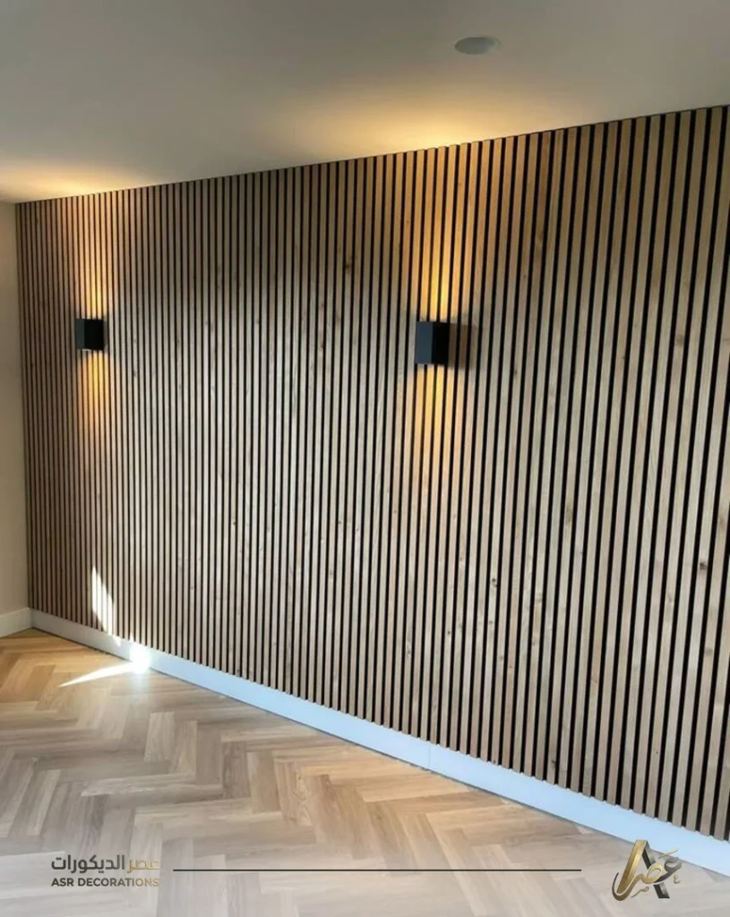 تركيب شرائح خشب للجدران الخبر