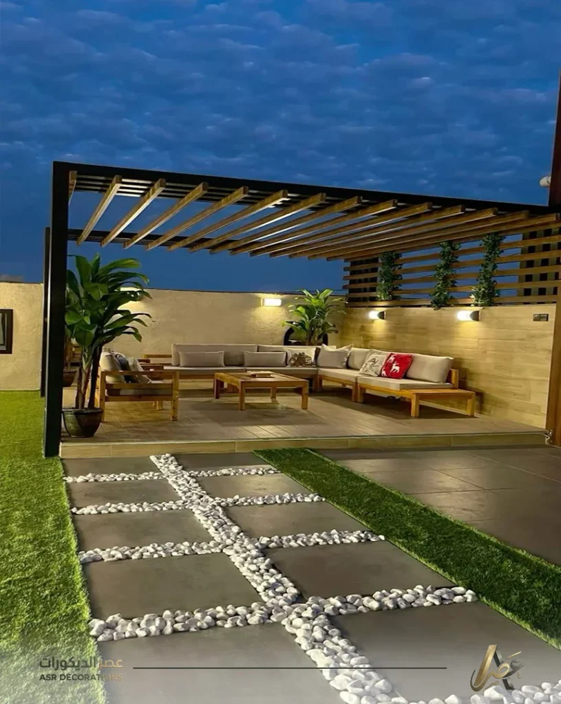 تنسيق حدائق فلل سيهات