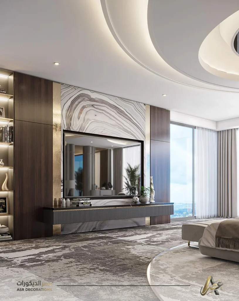 ديكور شاشات بديل الخشب