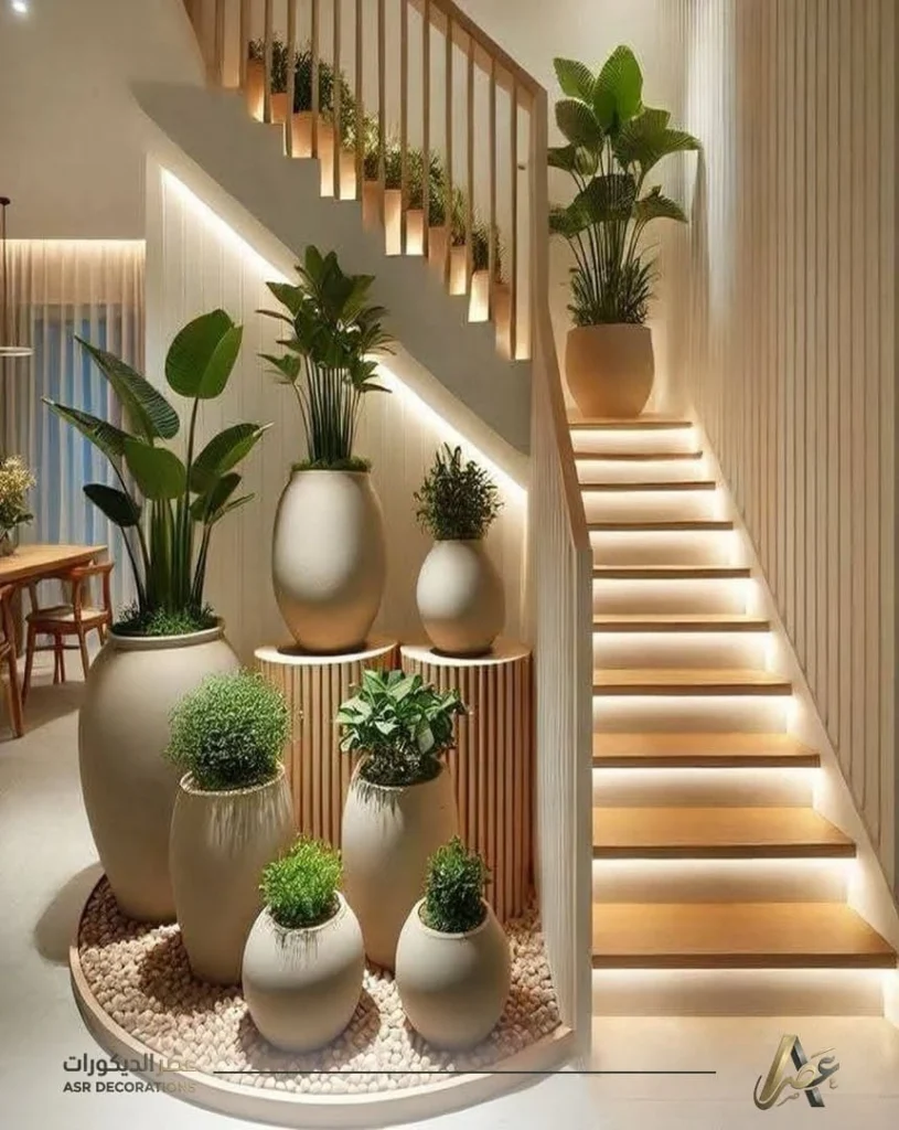 عمل ديكور تلفاز تحت الدرج الدمام