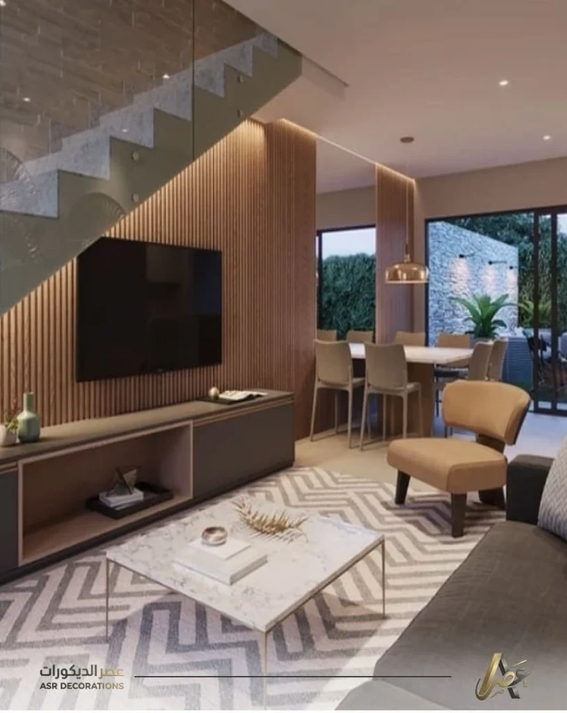 ديكور حديقة تحت الدرج الظهران