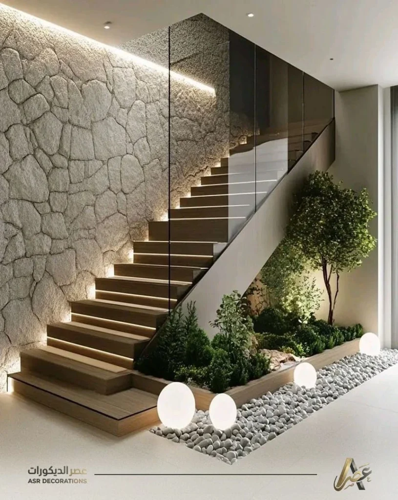 تنسيق ديكور تحت الدرج القطيف