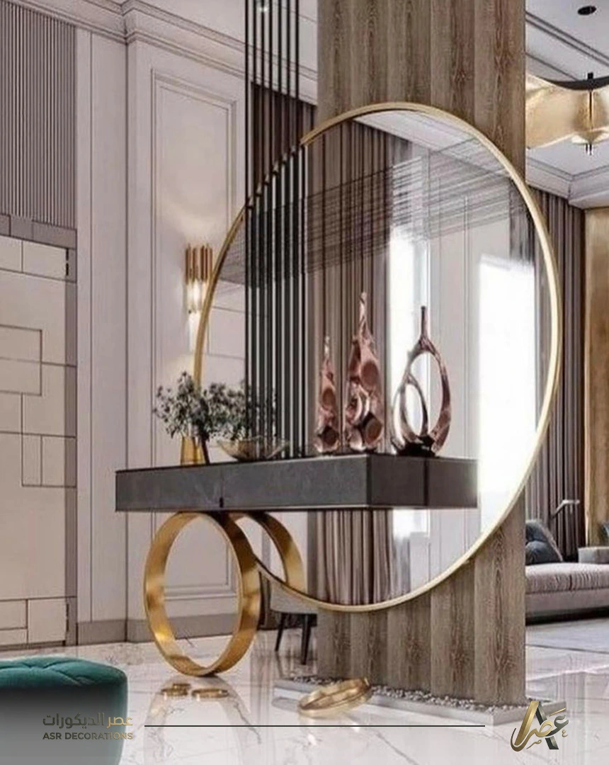 ديكور مرايا دائرية في الدمام