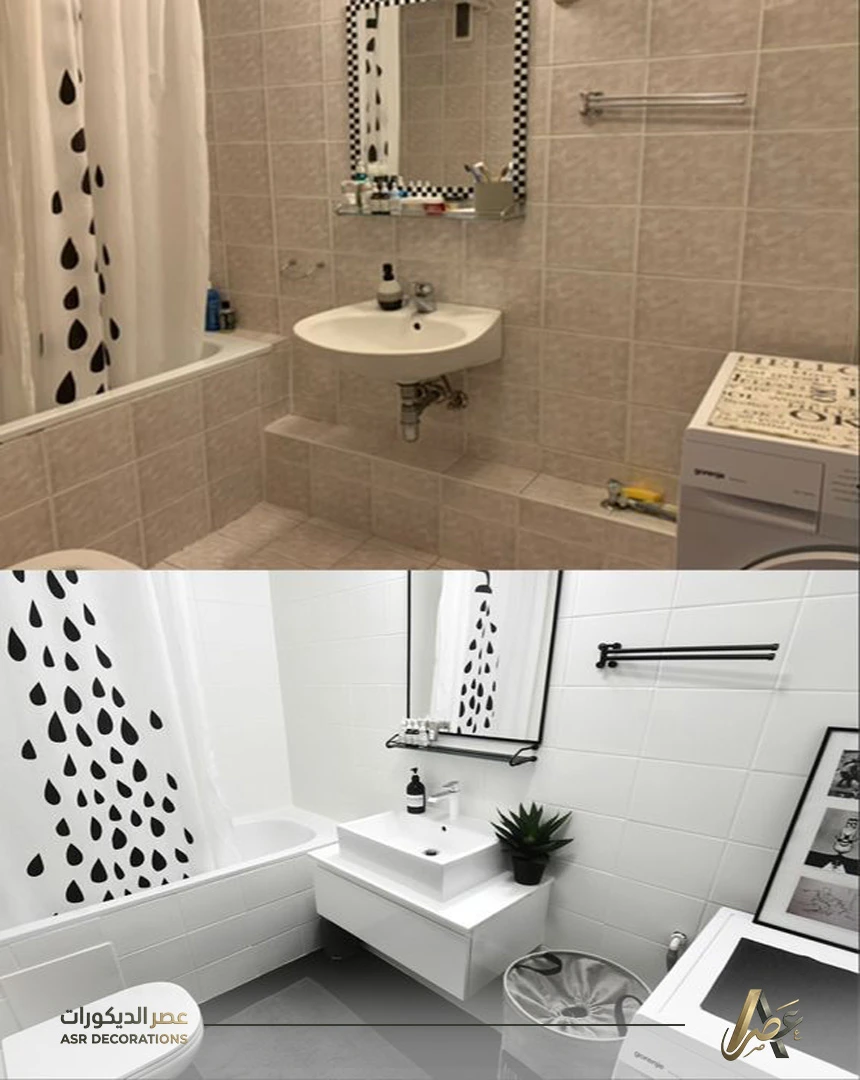 تغيير لون سيراميك الحمام بدون تكسير بالدمام