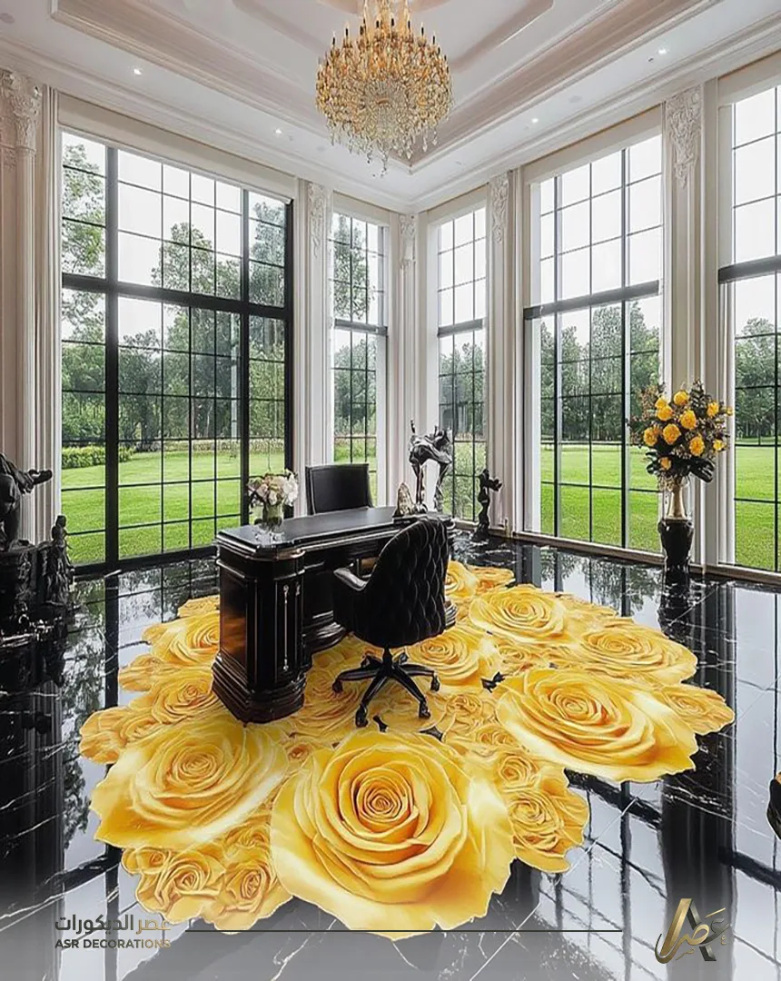 ارضيات ايبوكسي 3d للمجالس والصالات بالدمام