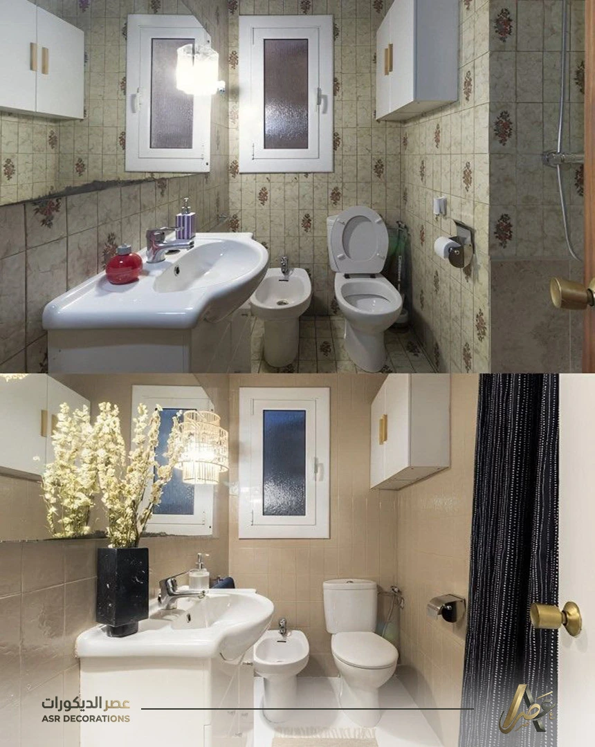 تغيير لون سيراميك الحمام بدون تكسير بالدمام