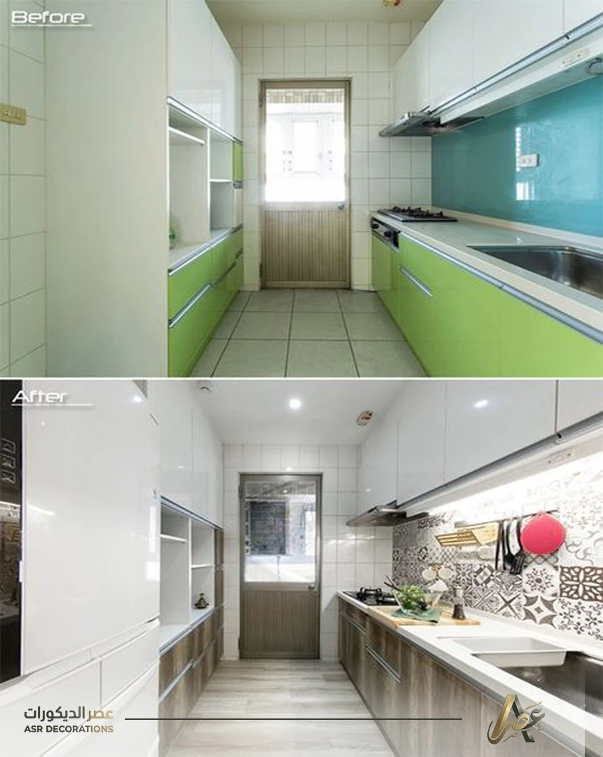 صبغ سيراميك المطبخ في الخبر