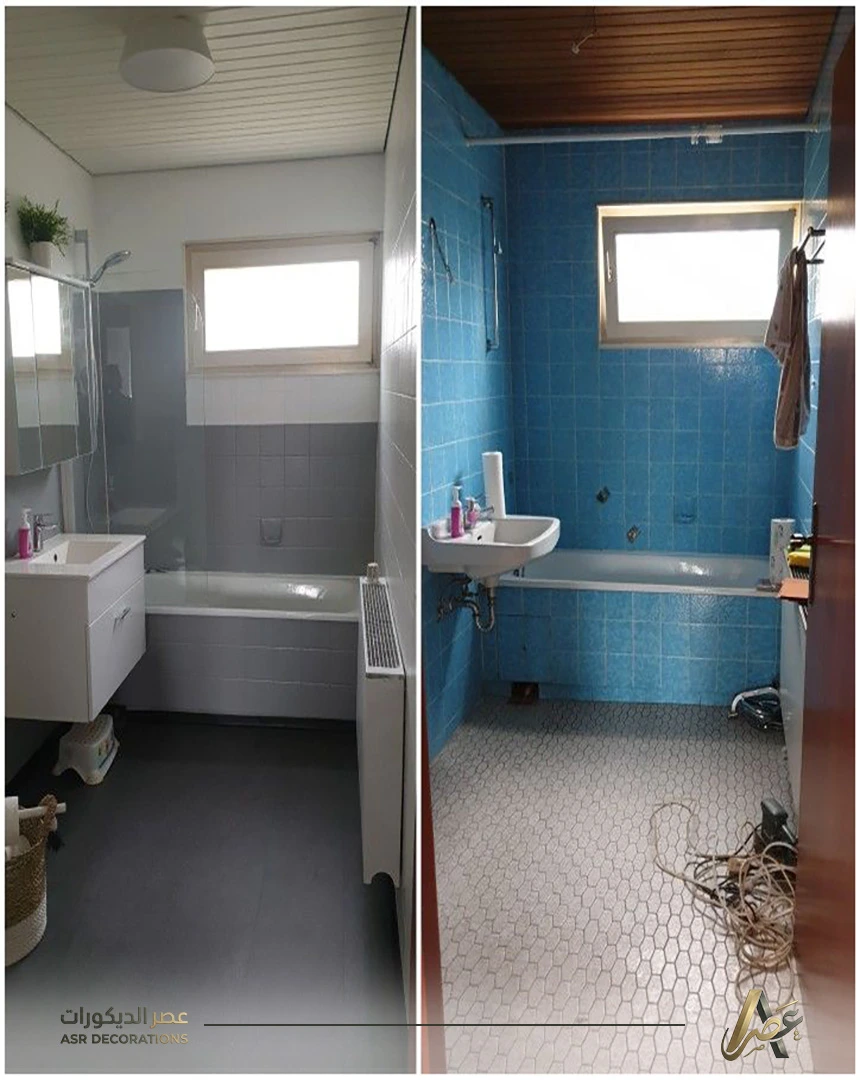 تغيير لون سيراميك الحمام بدون تكسير بالدمام