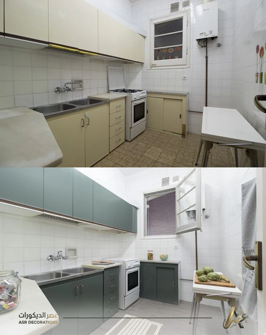 صبغ سيراميك المطبخ في الخبر