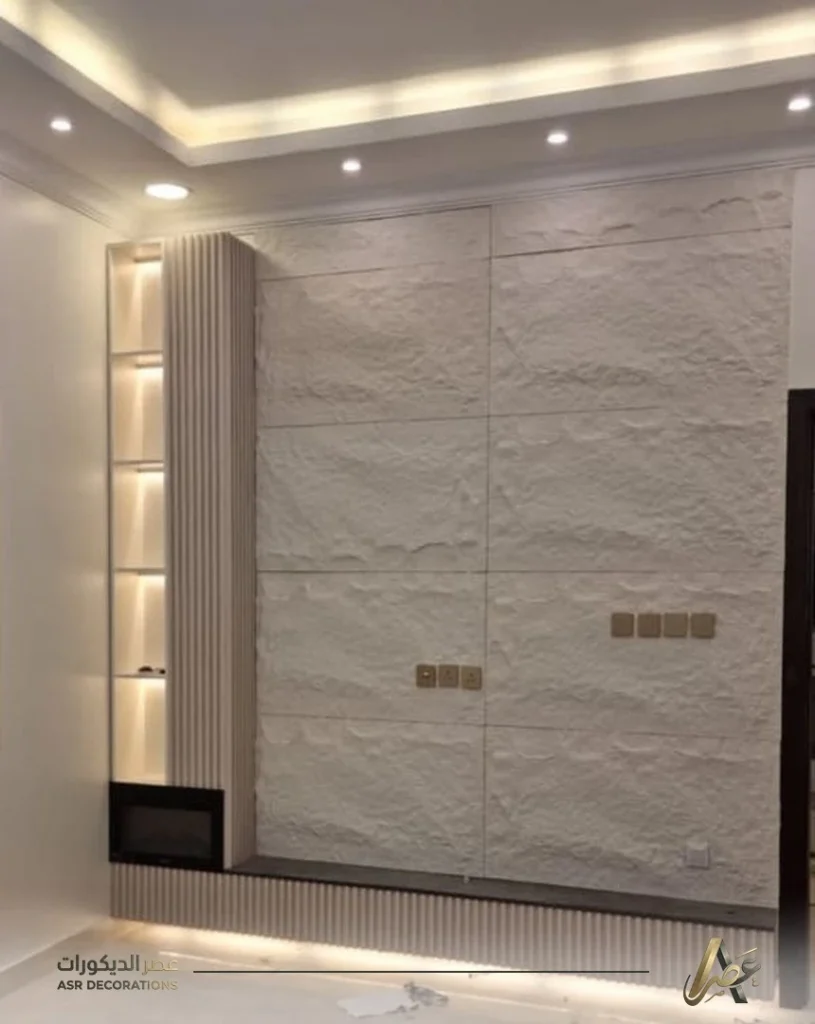 تركيب بديل الطين للجدران في الخبر