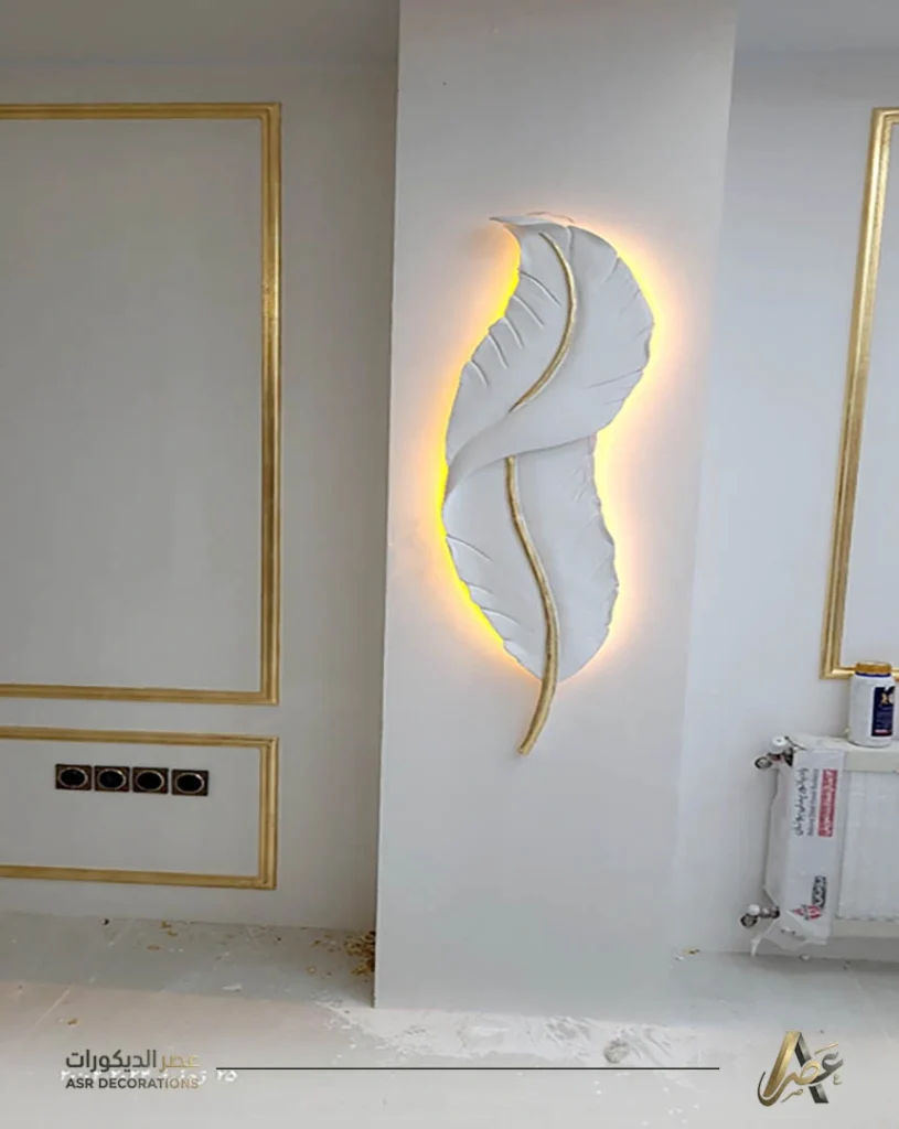 تركيب ديكور ريشة مضيئة بالدمام