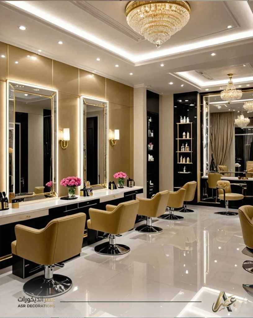 تصميم صالون حلاقة رجالي مودرن في الخبر