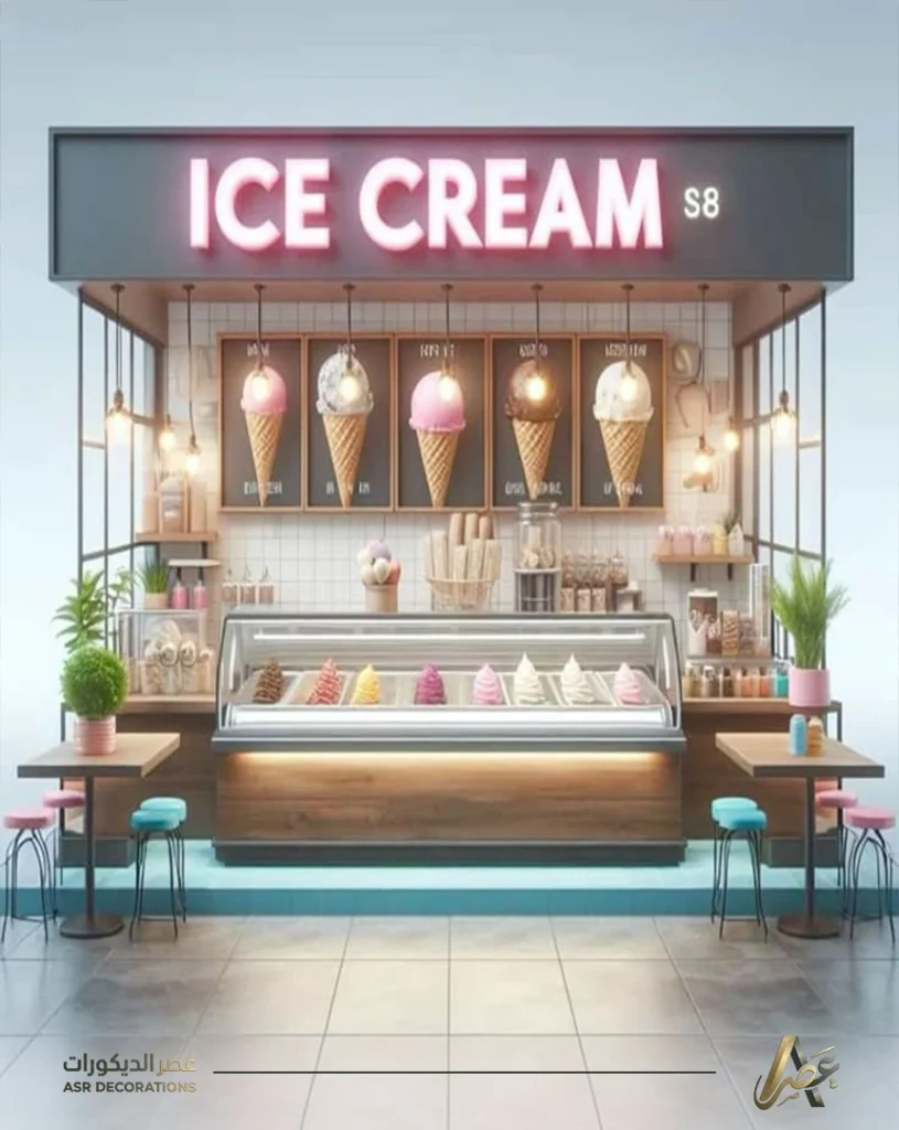 تجهيز محلات ايس كريم وعصائر بالظهران